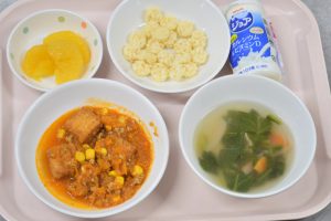 ９月18日　給食おいしかったよ！
