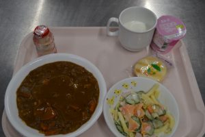 ８月７日　給食おいしかったよ！