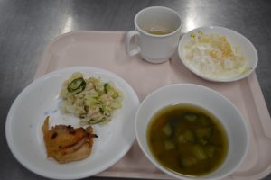 8月25日　給食おいしかったよ！