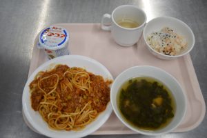 ８月２７日　給食おいしかったよ！