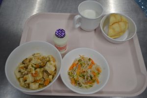 ８月２８日　給食おいしかったよ！
