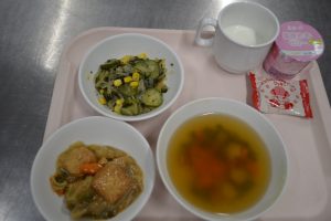 ９月３日　給食おいしかったよ！