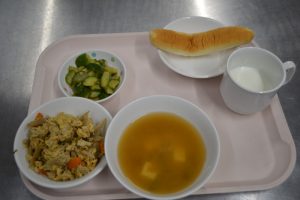 ９月７日　給食おいしかったよ！