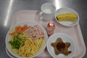 ９月８日　給食おいしかったよ！