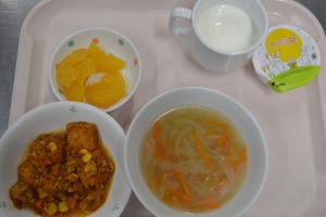 ９月２５日　給食おいしかったよ！