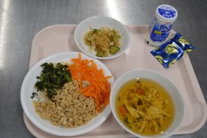 １０月１６日　給食おいしかったよ！