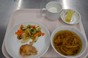10月21日　給食おいしかったよ！